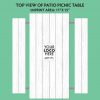 Sponsor a Table : Patio Picnic Table (SOLD OUT)